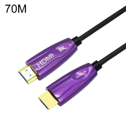 Ligne de conversion d'écran d'ordinateur de câble optique actif HDMI 2.1 8K 60HZ HD, longueur de câble: 70m SH5014177-36