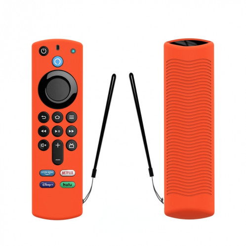 2 PCS Y27 pour Alexa Voice Remote 3rd Gen Housse de protection antidérapante en silicone (Orange) SH601B734-35