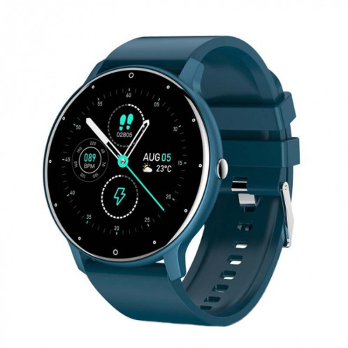 BW0223 Surveillance de la fréquence cardiaque/oxygène sanguin/pression artérielle Bluetooth Smart Calling Watch, couleur : bleu silicone SH23021122-37