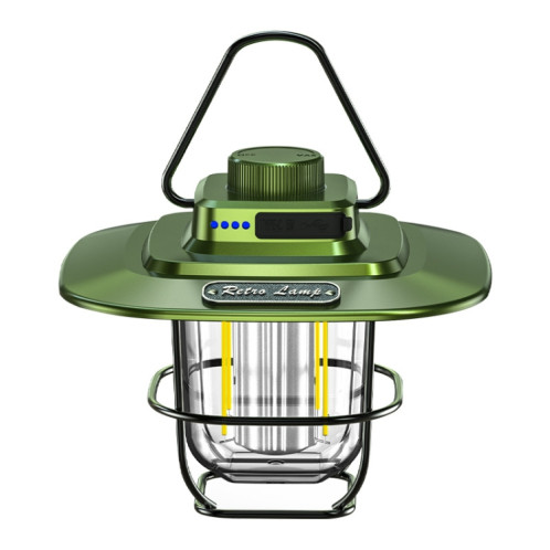 LY02 Lampe de tente à main lanterne rétro à LED USB chargeant la lumière de camping (vert) SH601C1443-36