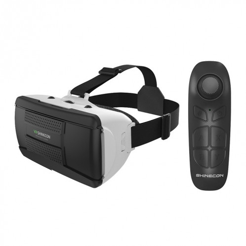 VR SHINECON G06B + B03 poignée VR lunettes téléphone 3D jeu de réalité virtuelle casque tête portant des lunettes numériques SV0903184-39