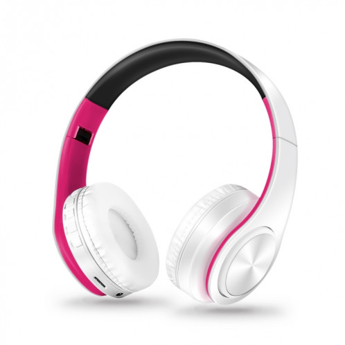 Casque sans fil Bluetooth LPT660 casque de sport stéréo HIFI (blanc + rose) SH401J367-36