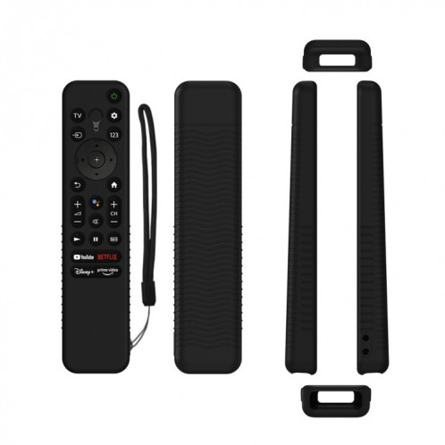 Coque de protection anti-chute en silicone Y56 Voice Remote pour Sony RMF-TX800U/C/P/T/900U (noir) SH501A727-35