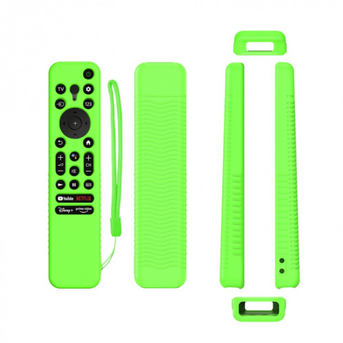 Étui de protection anti-chute en silicone à distance Y56 Voice pour Sony RMF-TX800U / C / P / T / 900U (vert lumineux) SH501E1847-35