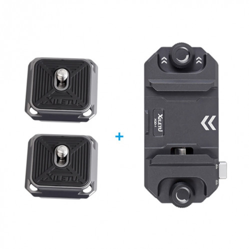 XILETU DSLR Camera Gimbal Arca Swiss Quick Release Plate Clamp, Spec: Capture Clip + 2pcs PQ-38 SX8603446-37