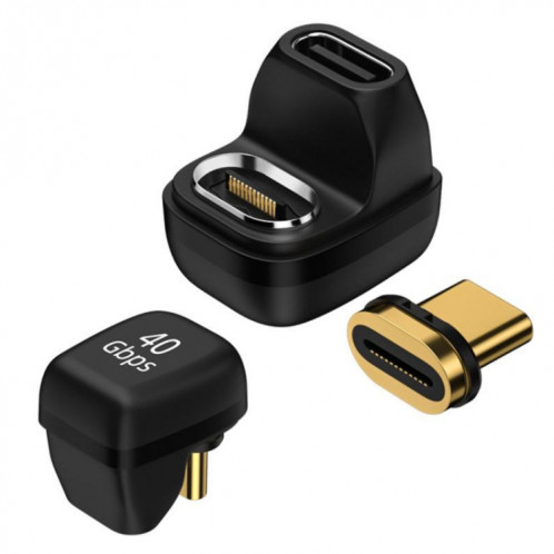 Adaptateur magnétique de type C/USB-C convertisseur de 40 Go de coude en forme de U SH43441649-36