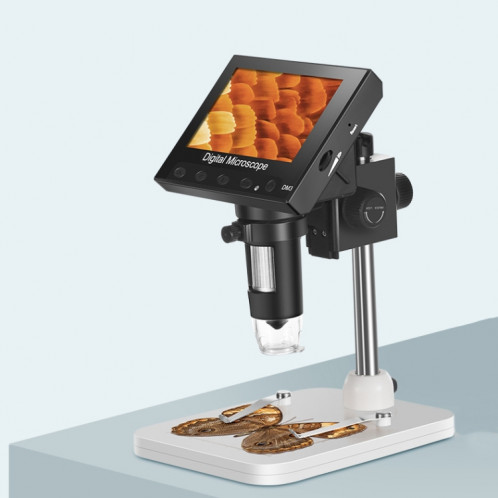 DM3 4,3 pouces écran LED lumière 1000X HD microscope numérique électronique portable, spécification : plastique SH75011775-37