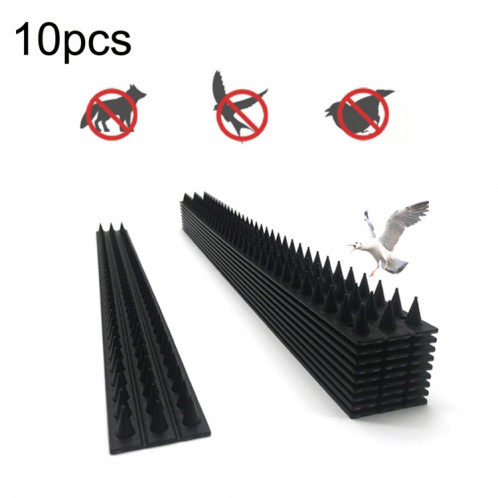 10pcs SK419 ligne d'équipement électrique Anti-oiseau épine toit avant-toit lecteur oiseau clôture anti-vol électrique oiseau épine (noir) SH101A163-36