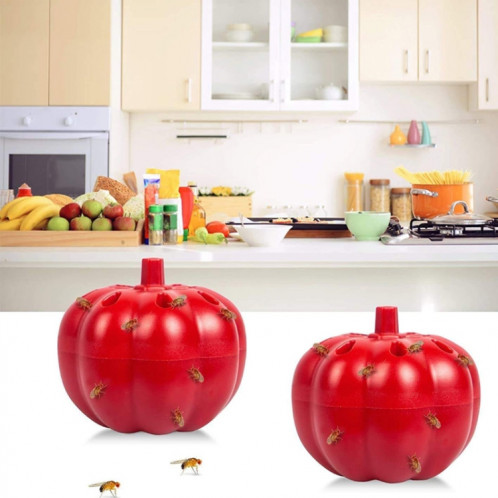 SK116 2pcs Petits pièges à mouches à fruits à la citrouille Fruit Flying Worm Catcher (Rouge) SH301A763-39