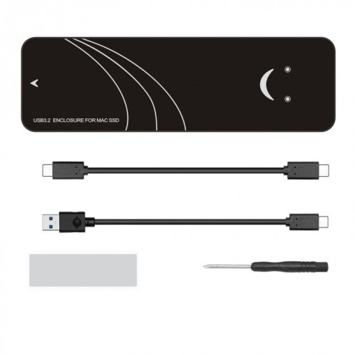 Adaptateur de boîtier SSD USB3.2 vers MAC pour disque dur Macbook Air Pro 2013-2017, spécification : kit de câble C-C 20 Gbit/s. SH4701558-38