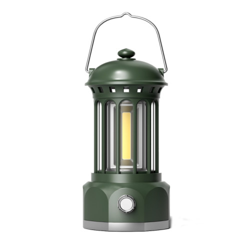Modèle de batterie COB Lampe de camping extérieure portable Atmosphère Lampe de tente Lampe rétro, Taille: Big Green SH7506584-37
