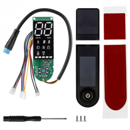 Pour Xiaomi Electric Scooter Pro/Pro 2/1S Ensemble de carte Bluetooth à double frein à quatre fils, spécification : avec panneau de commutation SH52021251-36