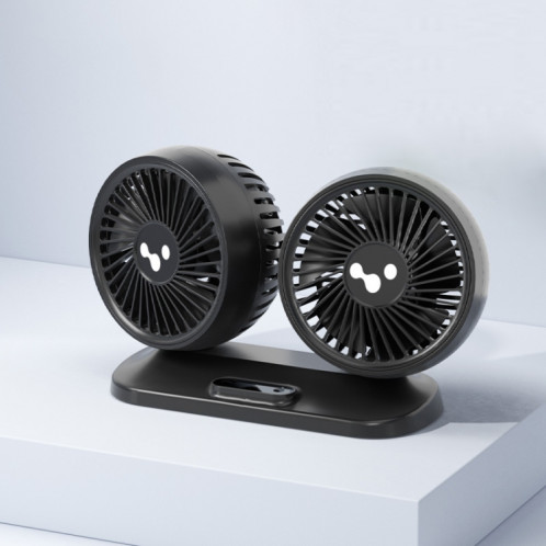 Ventilateur de voiture 12v/24v interface USB puissant ventilateur électrique à double tête (noir olive) SH601A89-313