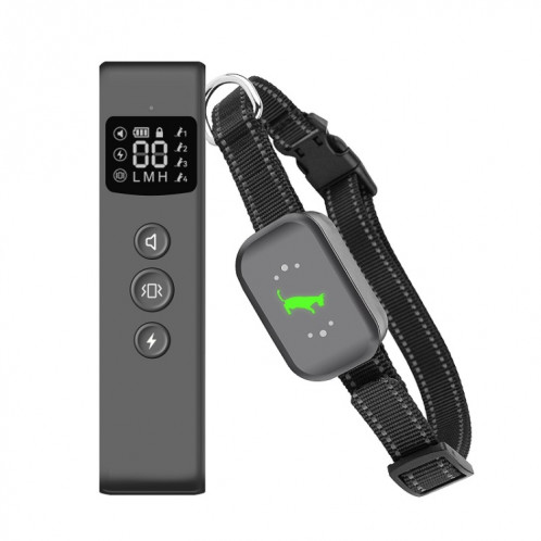 Smart Étanche Électrique Shock Dog Trainer Rechargeable À Distance Bark Stopper (Noir) SH101A1246-312