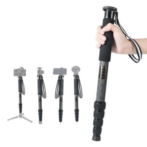BEXIN P285C fibre de carbone DSLR caméra monopode alpinisme bâton photographie Selfie titulaire SB1401787-310