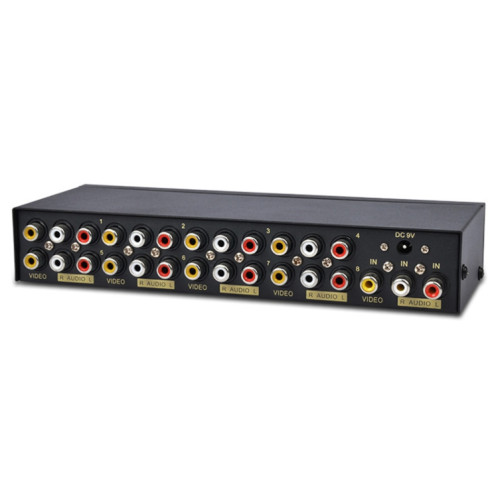 Répartiteur audio vidéo FJGEAR FJ-108AV Séparateur CVBS 1 entrée 8 sorties SF07771864-36