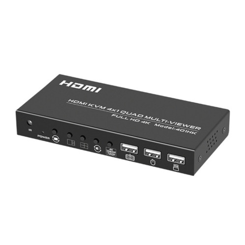 FJGEAR FJ-401HK Répartiteur vidéo HDMI KVM 4 ports avec télécommande IR SF0799926-310