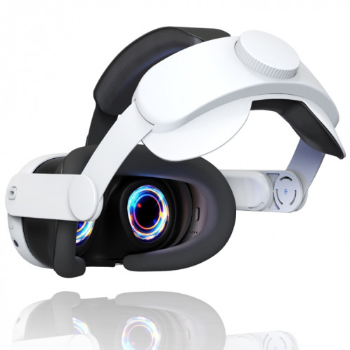Pour Meta Quest 3 VR Sangle de tête de casque Elite réglable (blanc) SH401A121-36