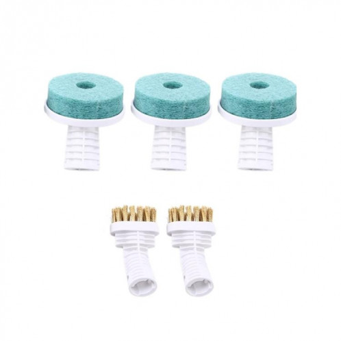 Ensemble d'accessoires pour machine de nettoyage Xiaomi Youpin Deerma DEM-ZQ610 (2 brosses en fil de cuivre + 3 têtes de nettoyage) SH801A1814-35