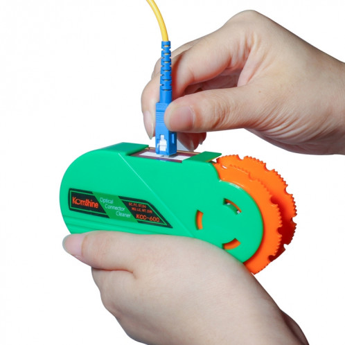 Cartouche de nettoyage de connecteur de fibre optique de cassette portative Komshine avec noyau (KCC-600) SK901A753-311
