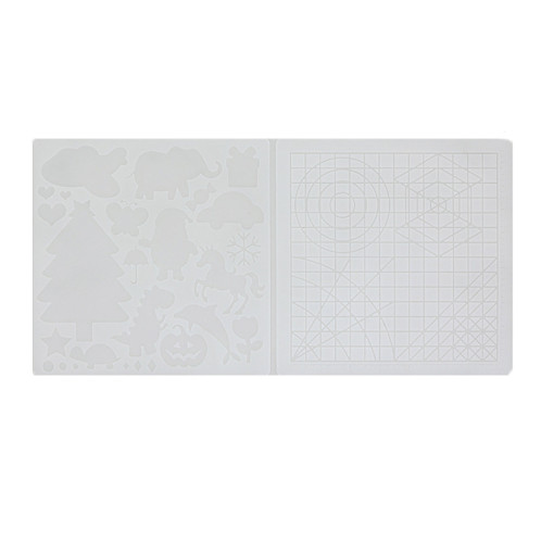 Tapis de modèle de peinture de bricolage de silicone de copie de stylo d'impression 3D, spécification: Transparent grand SH44061537-39