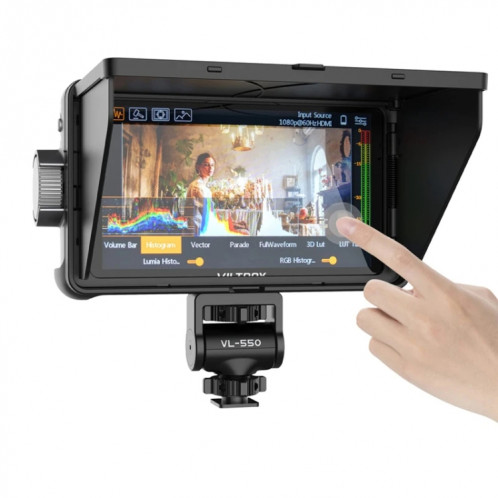 VILTROX DC550 Pro Moniteurs de studio avec caméra 5,5 pouces Moniteur de directeur 4K HDMI 3D LUT SV2904118-317