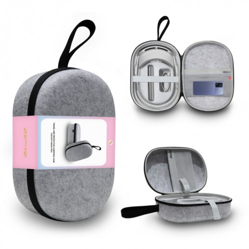JYS-APP001 pour sac de rangement pour casque Apple Vision Pro sac portable anti-rayures pour lunettes VR, couleur: feutre gris SJ82021312-37