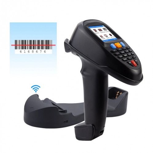 Lecteur de codes-barres sans fil Laser 1D, collecteur de données avec écran LCD de 2,2 pouces SH99011279-312