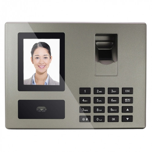 Machine intelligente de présence d'empreintes digitales de reconnaissance de visage d'invite vocale FA03 (anglais avec prise ue) SH301B1005-317