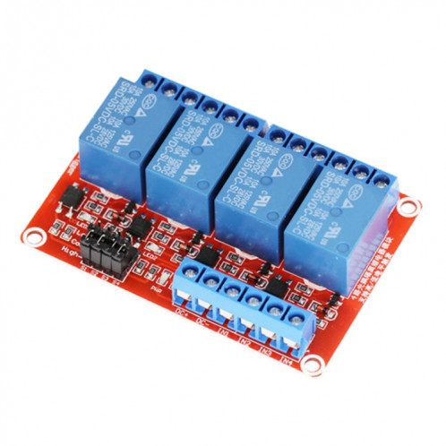 Module de relais 4 voies 5V avec isolation optocoupleur, prend en charge la carte d'extension de déclenchement de niveau haut et bas SH36021234-34