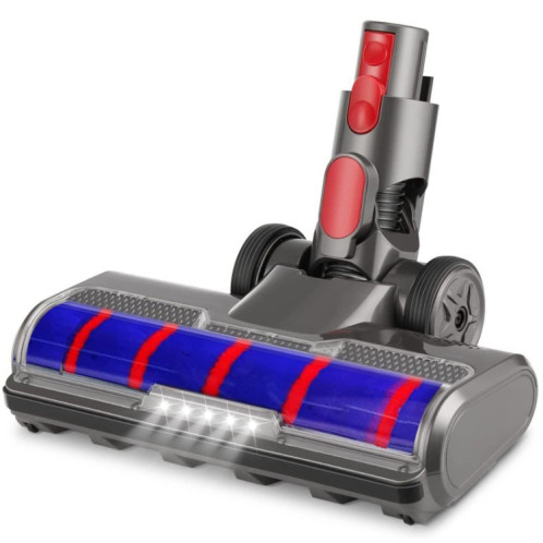 Tête de moteur d'aspirateur Dyson V7 V8 V10 V11, brosse à rouleau à poils souples avec lumière SH90451730-35