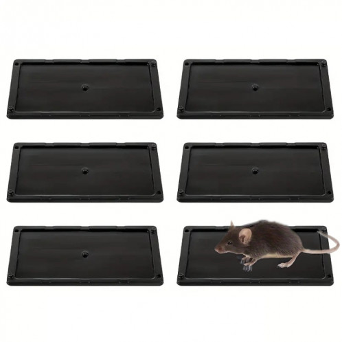 Planche de souris collante en plastique, autocollant anti-rat, 6 pièces/ensemble SH01251603-37