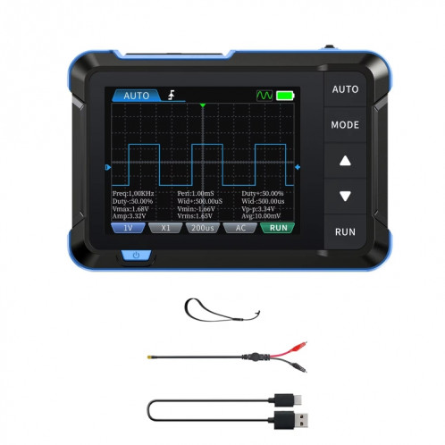 Générateur de signaux d'oscilloscope numérique portable FNIRSI 2 en 1, ensemble : standard SF2001507-310