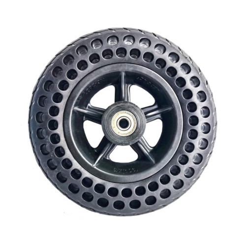Roues avant de fauteuil roulant électrique 7 x 2 7 pouces, pneus pleins en nid d'abeille sans pneumatique, ensemble complet de roues SH700170-35