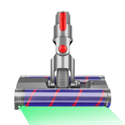 Brosse de sol en velours doux à double rouleau avec détection de poussière LED pour Dyson V7/V8/V10/V11/V15 SH0663637-36