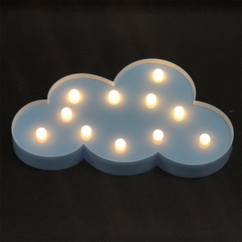 Interrupteur Style Nuage Forme LED Nuit Chaud Lampe De Chevet Lampe De Table Chambre Salle D'étude Veilleuse (Bleu) SH401B1745-37