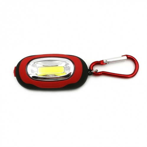 Portable mini trousseau lampe de poche torche COB LED lampe de poche avec 3 modes (rouge) SH801A1295-38