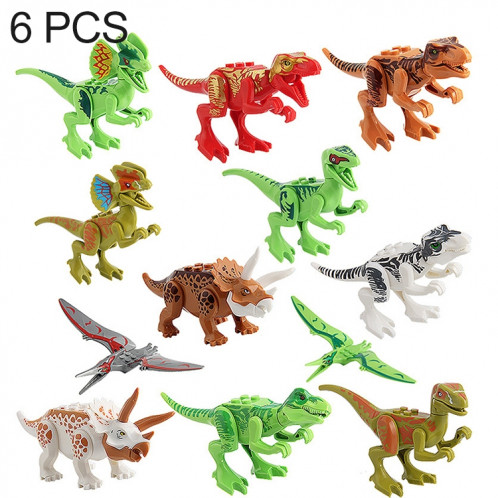 6 en 1 jouets intelligents de bricolage ABS de jouets intelligents dinosaures de blocs, livraison aléatoire de style SH21591922-311