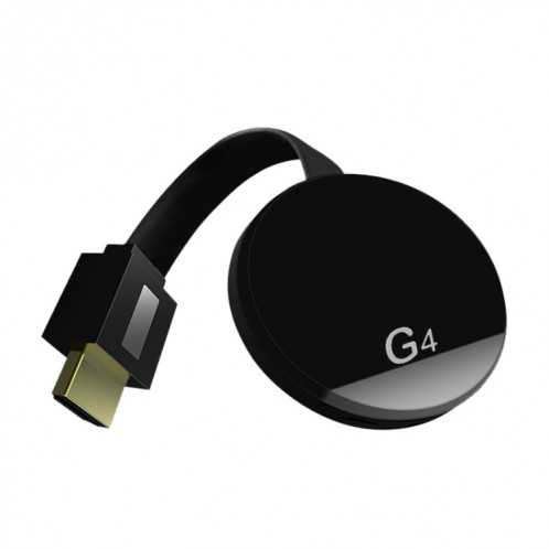 Récepteur de dongle d'affichage WiFi sans fil G4 Airplay Miracast DLNA TV Stick pour iPhone, Samsung et autres smartphones Android, Dual Core Cortex A7 jusqu'à 1,5 GHz (noir) SH100B1406-316