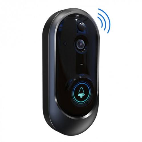 M108 720P 6400mAh Sonnette visuelle vidéo WIFI intelligente, surveillance à distance du téléphone et interphone vocal en temps réel (noir) SH404B625-316