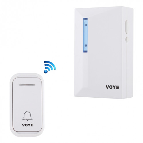 VOYE V015F Sonnette sans fil télécommandée pour la musique à domicile avec 38 sons de polyphonie (blanc) SV583W1513-312