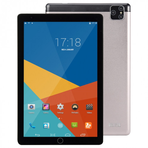 BDF P8 3G Téléphone Tablet PC, 8 pouces, 2GB + 32GB, Android 9.0, MTK8321 OCTA CORE CORTEX-A7, Support Dual Sim & Bluetooth & WiFi & GPS, Plug UE (gris) SB564H1906-313