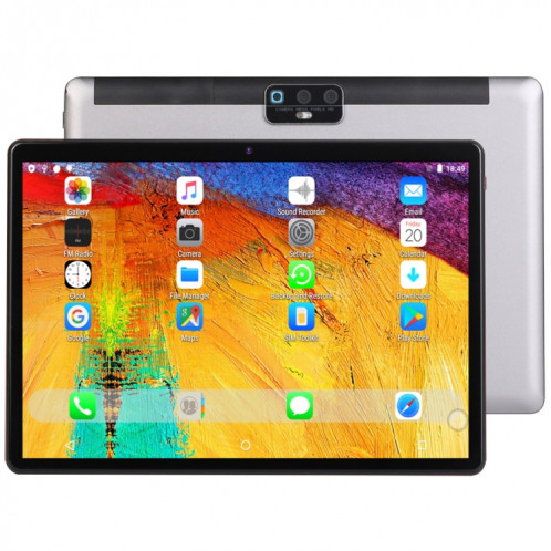 BDF H1 3G Tablet Tablet PC, 10,1 pouces, 2GB + 32GB, Android 9.0, MTK8321 OCTA COE CORTEX-A7, Support Dual Sim & Bluetooth & Wifi & GPS, Plug UE (gris) SB566H380-317