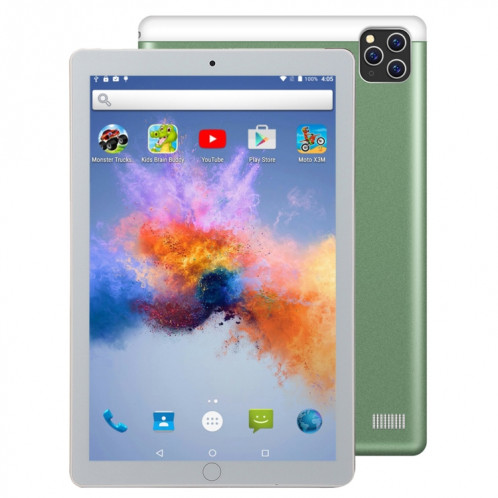 BDF A10 3G Téléphone Tablet PC, 10 pouces, 2GB + 32GB, Android 9.0, MTK8321 OCTA CORE CORTEX-A7, Support Dual Sim & Bluetooth & Wifi & GPS, Plug UE (Vert) SB577G1928-315