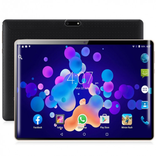 BDF K107 3G Téléphone Tablet PC, 10 pouces, 2GB + 32GB, Android 9.0, MTK8321 OCTA Core, Support Dual Sim & Bluetooth & Wifi & GPS, Plug UE (Noir) SB720B389-37
