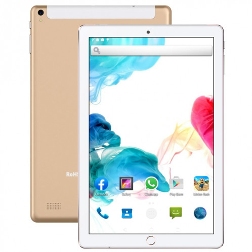 BDF P10 3G Tablet Tablet PC, 10 pouces, 1 Go + 16 Go, Android 5.1, MTK6592 OCTA Core, Support Dual Sim & Bluetooth & WiFi & GPS, Plug UE (Gold) SB721J17-37
