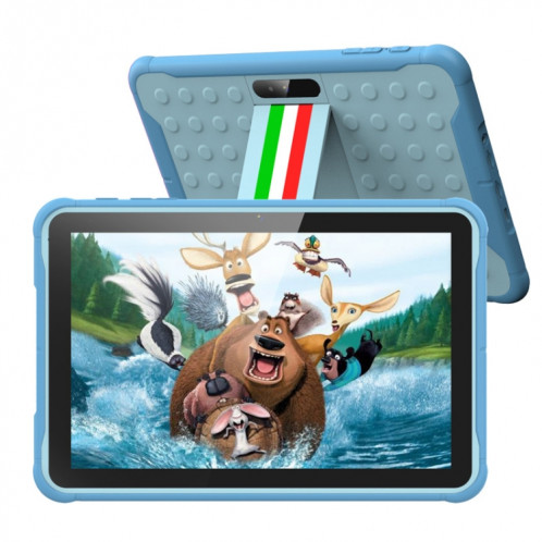 Tablette Pritom K10 pour enfants, 10,1 pouces, 2 Go + 32 Go, Processeur quadricœur Android 10 Unisoc SC7731E, prise en charge des appels téléphoniques WiFi/3G 2,4 G, version globale avec Google Play (bleu) SP782L1461-37