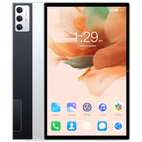 Tablette d'appel téléphonique X11 3G, 10,1 pouces, 1 Go + 16 Go, Android 5.1 MT6592 Octa Core, prise en charge double SIM, WiFi, BT, GPS (gris) SH886H1598-313