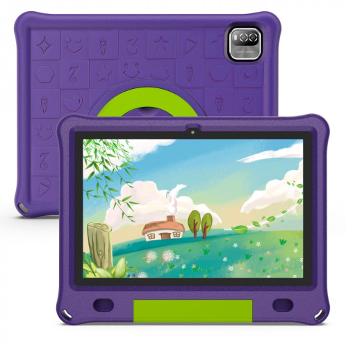 Tablette Pritom B10K pour enfants, 10,1 pouces, 3 Go + 64 Go, Processeur quadricœur Android 12 Allwinner A133, prise en charge WiFi 2.4G / BT 4.0, version globale avec Google Play (violet) SP889P275-39