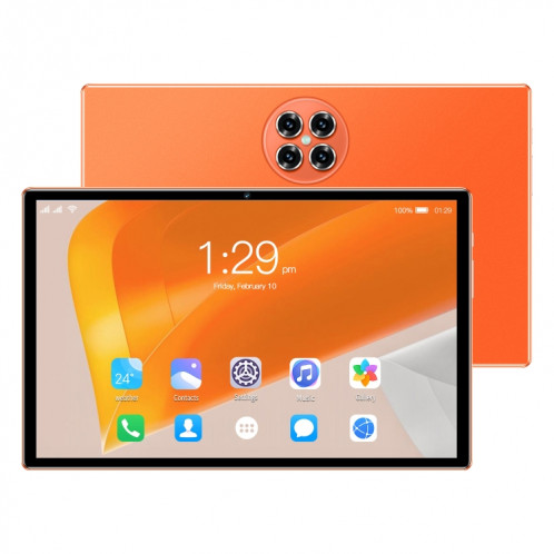 Tablette PC Mate50 4G LTE, 10,1 pouces, 4 Go + 64 Go, Android 8.1 MTK6755 Octa-core 2.0GHz, Prise en charge Double SIM / WiFi / Bluetooth / GPS (Orange) SH024E311-316